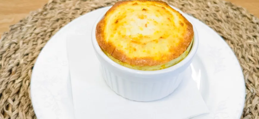 Суфле из трески с овощами